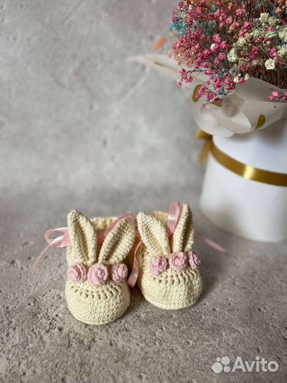 Пинетки-зайчики на заказ