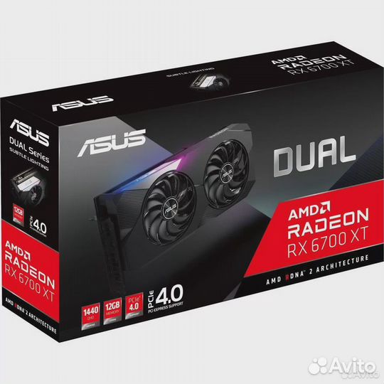 Видеокарта Asus dual RX 6700XT 12Gb