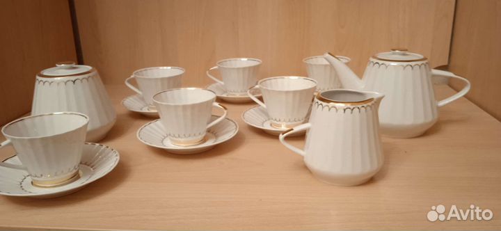 Сервиз чайный изысканный 1950 год, винтаж