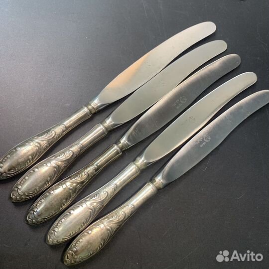 Столовые ножи Пламя мельхиор Кольчугино