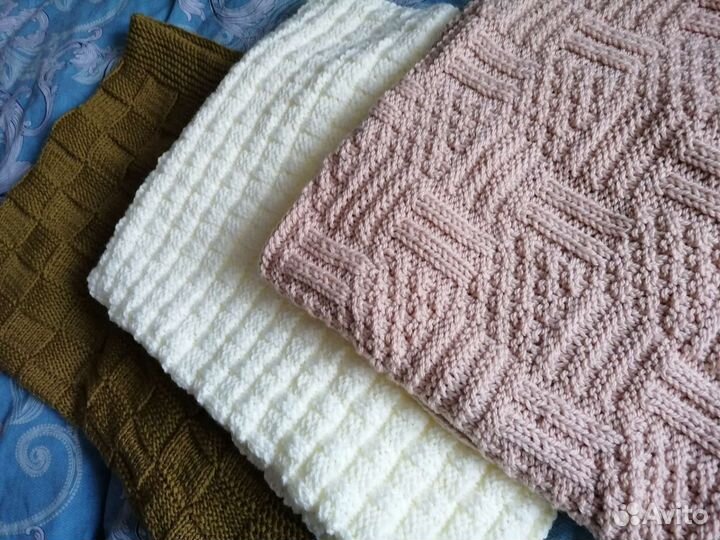 Плед детский вязаный ручная работа