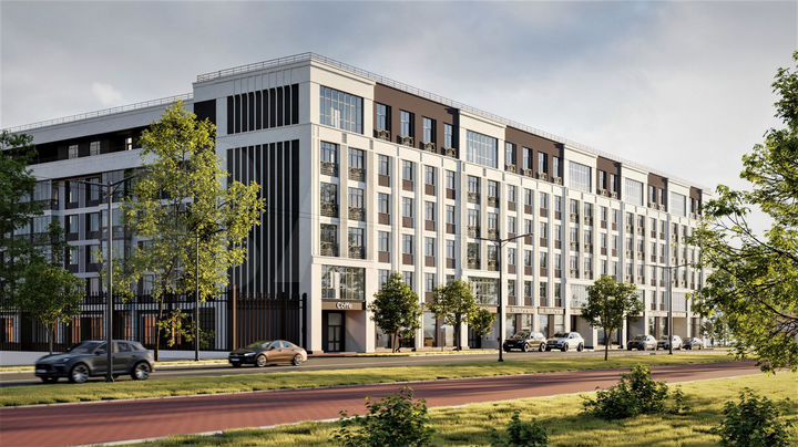 1-к. квартира, 57,7 м², 2/6 эт.