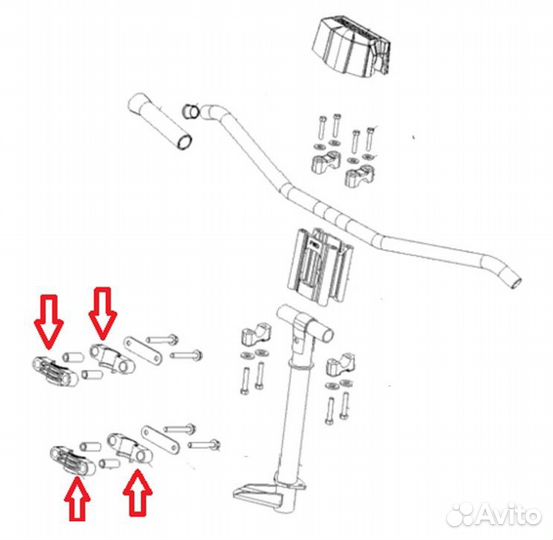 Вкладыши рулевой колонки (усиленные) Polaris SM-08