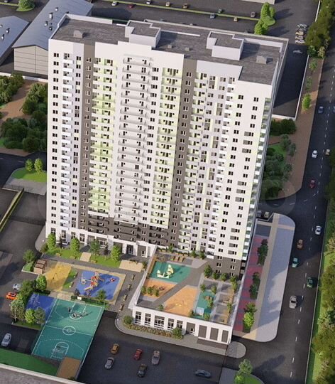 1-к. квартира, 38,6 м², 4/24 эт.