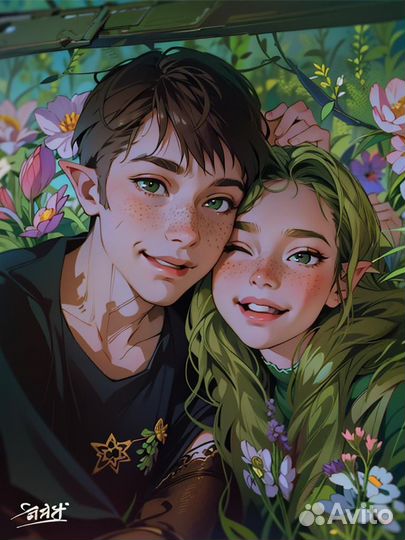 Арт-фото в стиле аниме