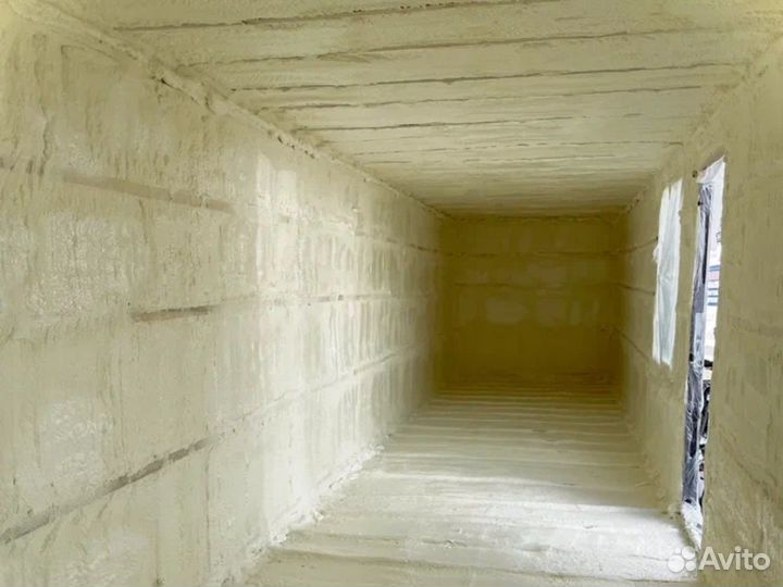 Утепление пенополиуретаном ангаров, складов, цехов