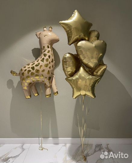 Воздушные шары с гелием, воздухом