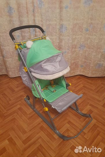 Детские санки коляска Nika kids