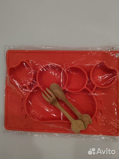 Силиконовая тарелка детская