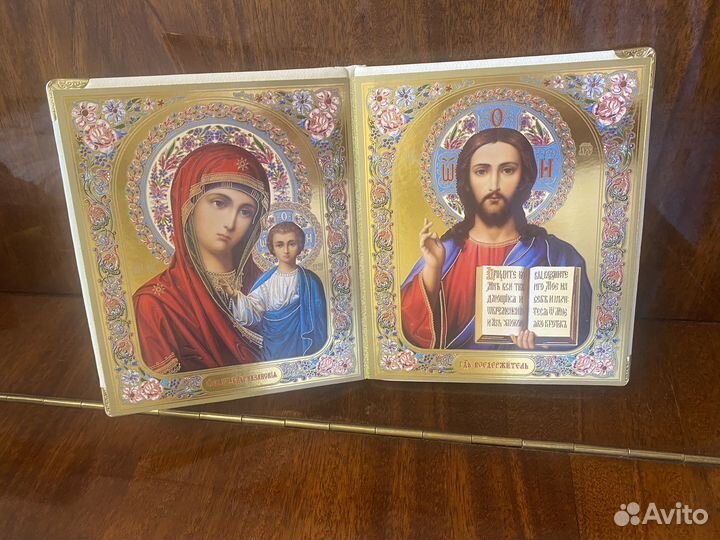 Икона Господь Вседержитель и Богородица Казанская