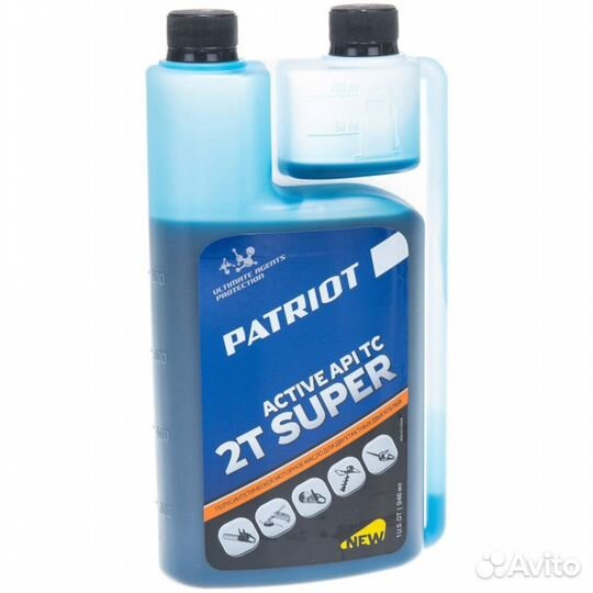 Масло 2-х тактное с дозатором patriot #185058