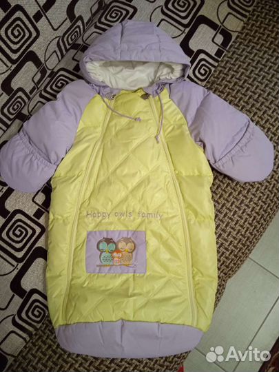 Зимний конверт для девочки