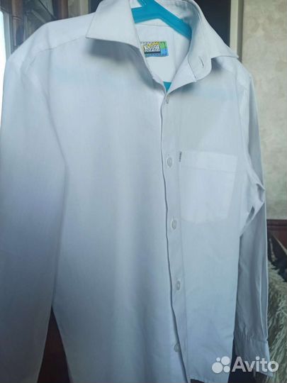 Рубашка белая на мальчика 146