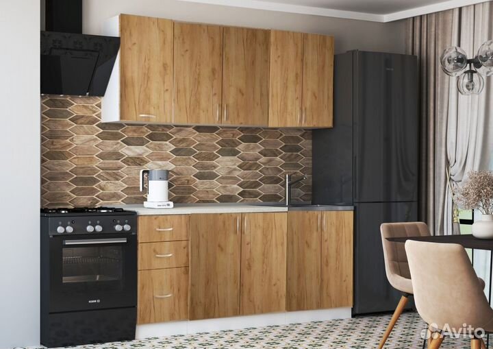 Модульная кухня Виола Крафт Золотой