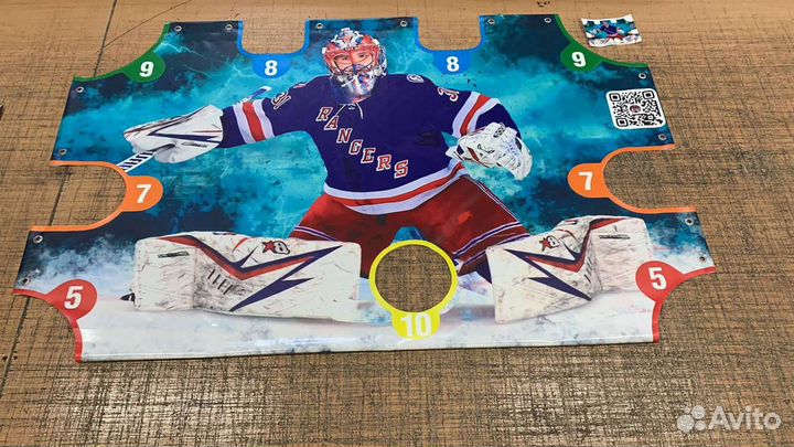 Имитатор вратаря+крепления хоккей