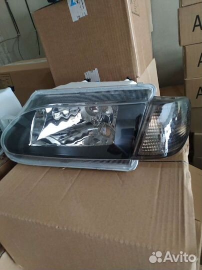 Передние Фары на Ваз 2114 Черные масски