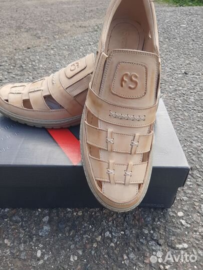 Сандали кожанные большого размера 46р-р(Россия)