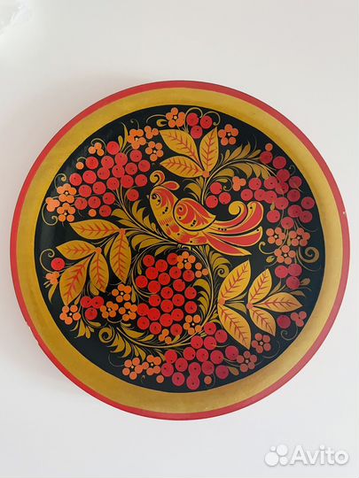 Тарелка, хохлома, СССР