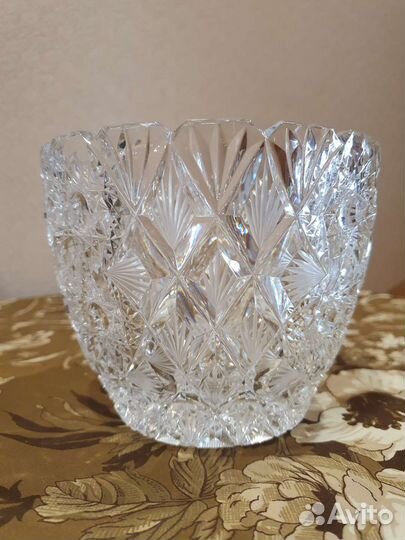 Красивая хрустальная ваза из СССР
