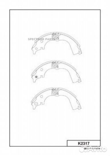 Барабанные колодки kashiyama kashiyama K2317
