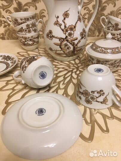 Сервиз кофейный. Богемия, Чехословакия. Винтаж