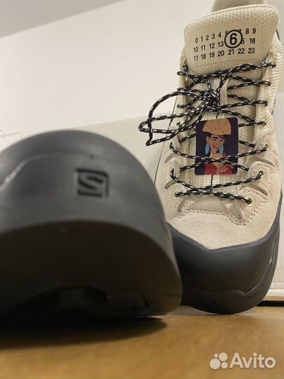 Кроссовки mm6 Maison margiela x Salomon светлые