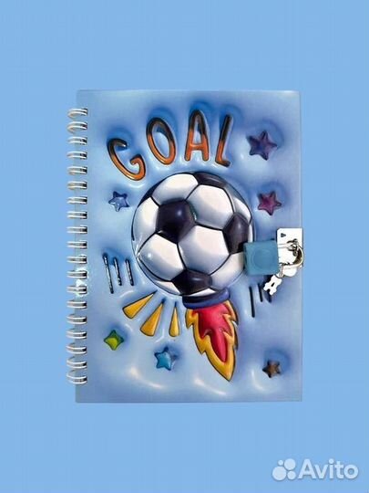 Блокнот на кольцах с замком