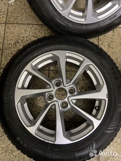 Диски r15 4*100 на летней резине Рио, Солярис