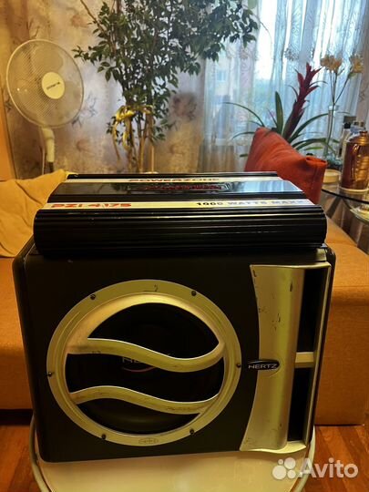 Сабвуфер, усилитель, моноблок, провода к ним