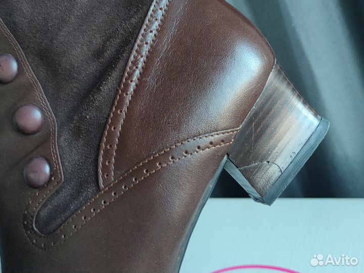 Ботильоны Janita 40 (26,5) кожа винтаж