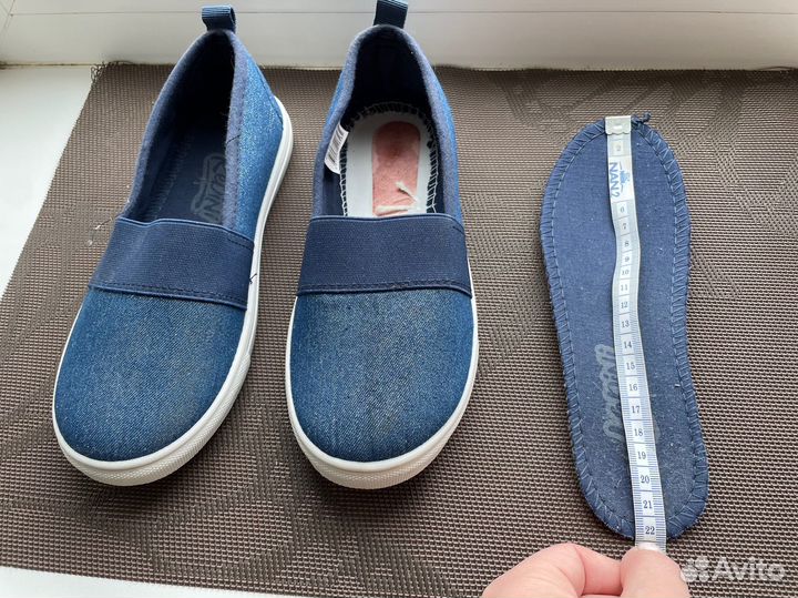 Слипоны школьные для девочки