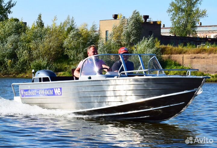 Новая лодка алюминиевая Wyatboat 490 DCM