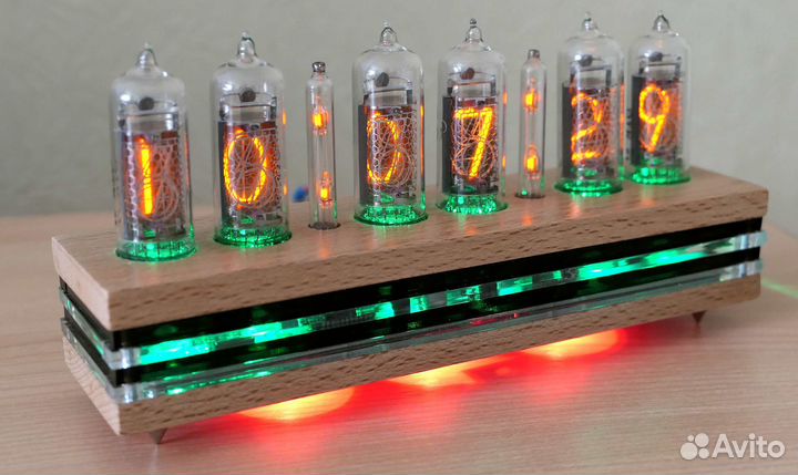Часы на гри индикаторах nixie лампах ин-14 с WI-FI