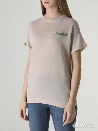 Футболка льняная Brunello Cucinelli