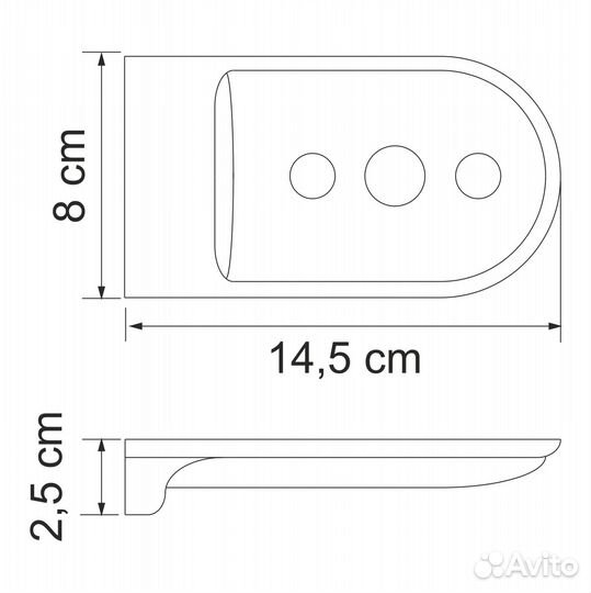 Мыльница wasserkraft Kammel K-8369 Хром