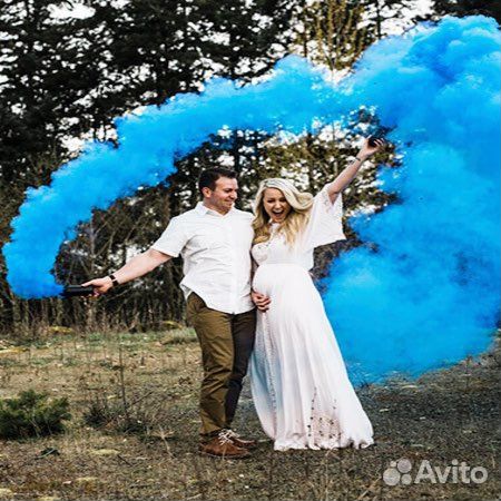 Цветной дым для гендер пати