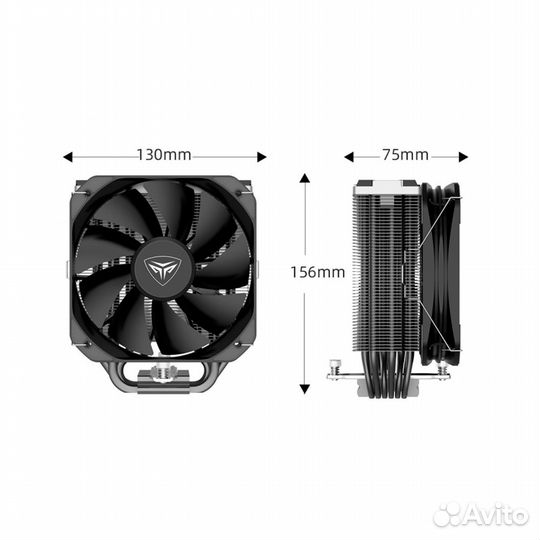 Процессорный кулер PCCooler K6 BK