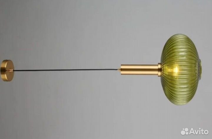 Ретро-подвесной светильник из цветного стекла