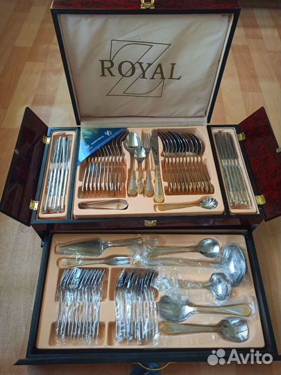 Столовые наборы 72 штуки royal