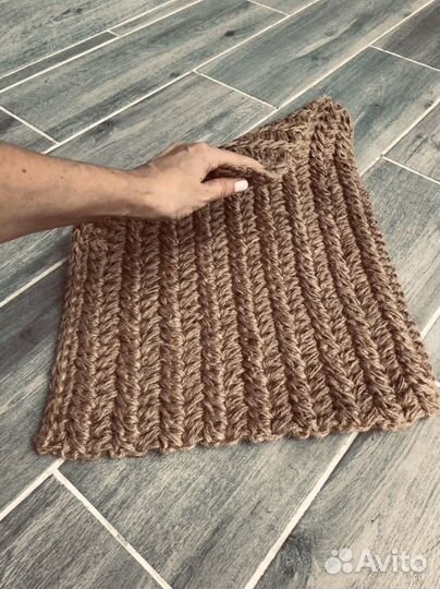 Корзина из джута, салфетки, коврик, авоська