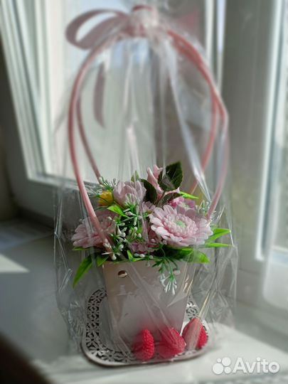 Букет цветов из мыла