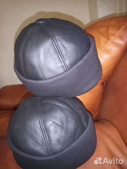 Шапка Кожанная мужская