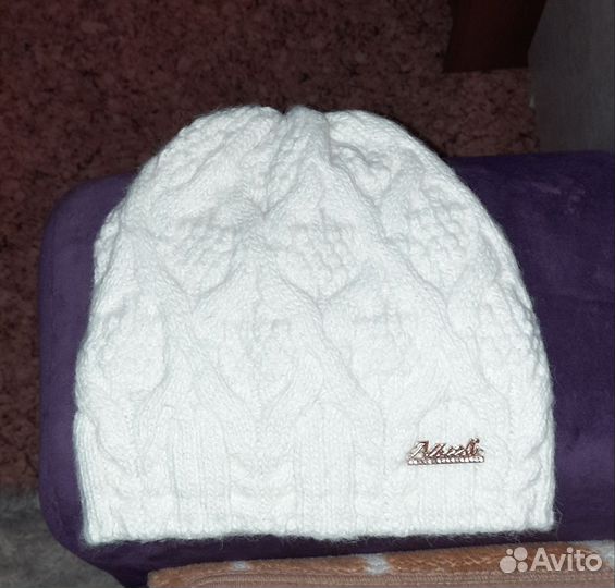 Шапка зимняя женская вязанная