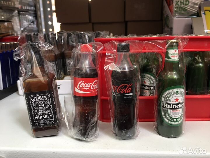 Зажигалка многоразовая Бутылка пива, Бутылка виски