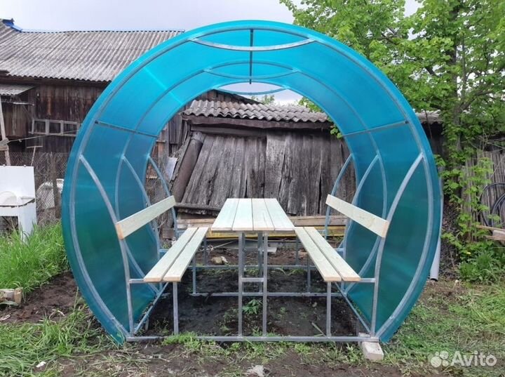 Беседка дачные из поликарбоната