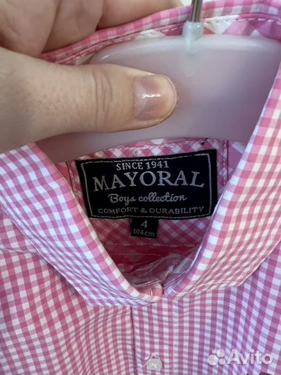 Рубашка для мальчика 104 mayoral