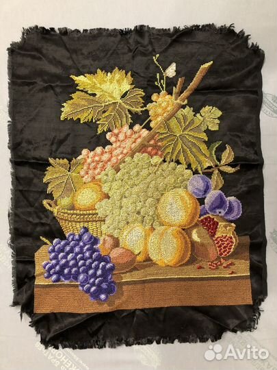 Ручная вышивка, рушник, скатерть, платок СССР