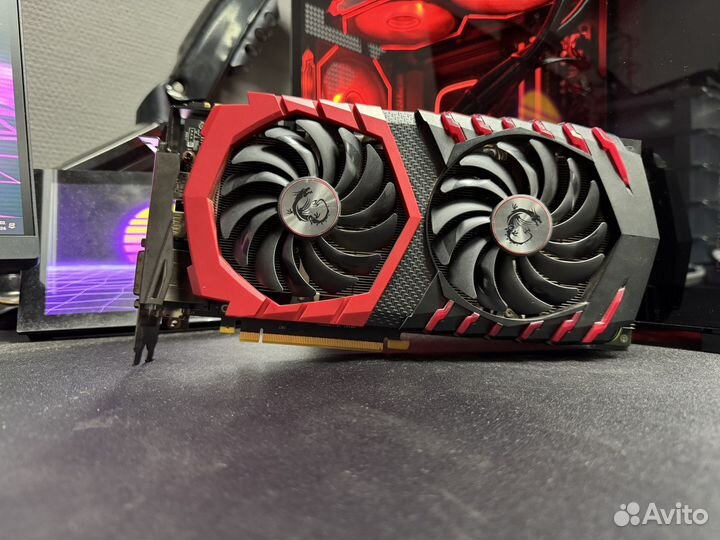 Видеокарта GTX1070 MSI GamingX 8gb