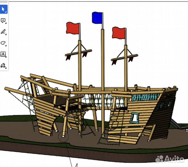 Детский игровой комплекс Корабль/производство маф