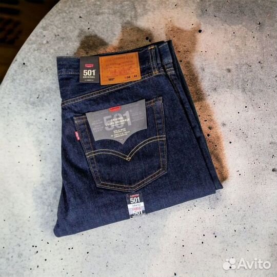 Джинсы Levis 501 селвидж на болтах